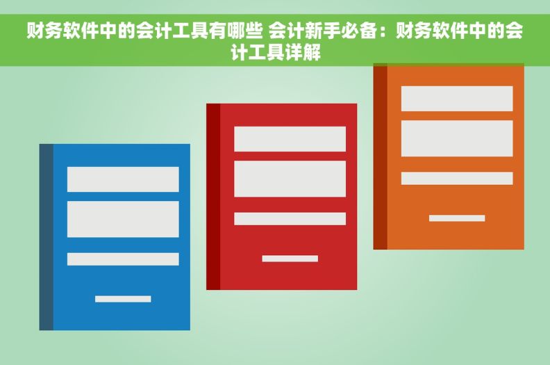 财务软件中的会计工具有哪些 会计新手必备：财务软件中的会计工具详解