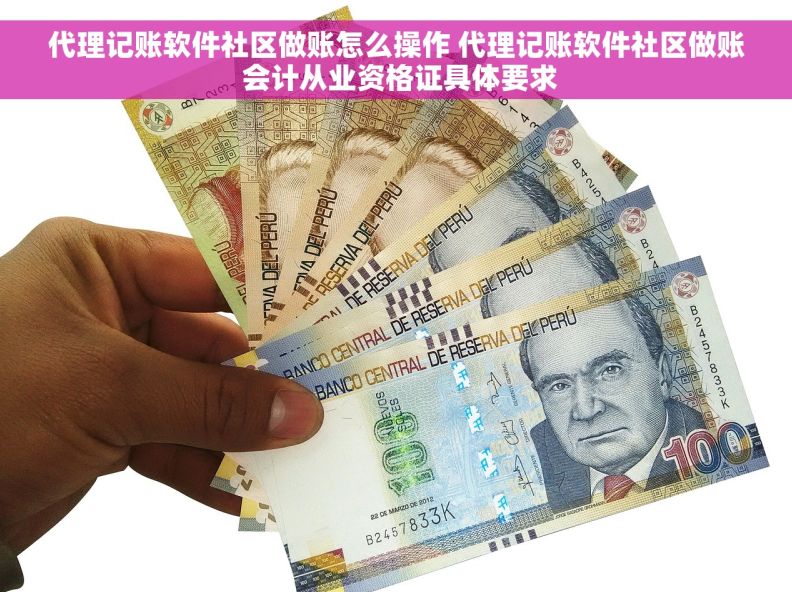 代理记账软件社区做账怎么操作 代理记账软件社区做账 会计从业资格证具体要求