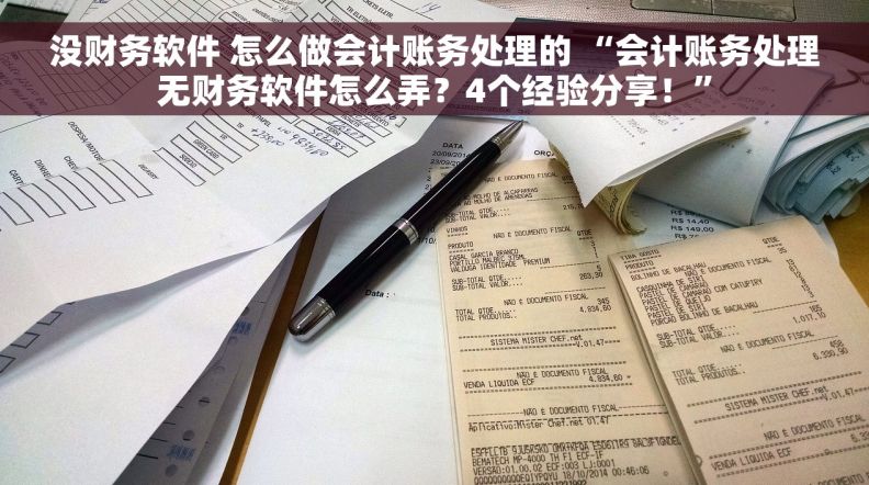 没财务软件 怎么做会计账务处理的 “会计账务处理无财务软件怎么弄？4个经验分享！”