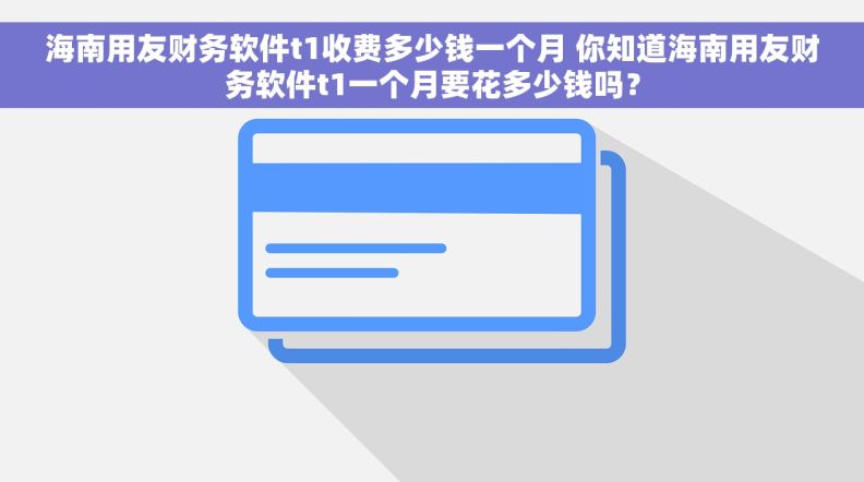 海南用友财务软件t1收费多少钱一个月 你知道海南用友财务软件t1一个月要花多少钱吗？