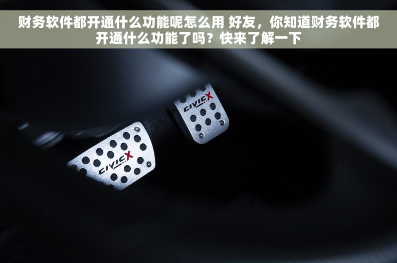 财务软件都开通什么功能呢怎么用 好友，你知道财务软件都开通什么功能了吗？快来了解一下