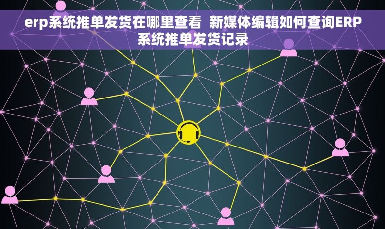 erp系统推单发货在哪里查看  新媒体编辑如何查询ERP系统推单发货记录