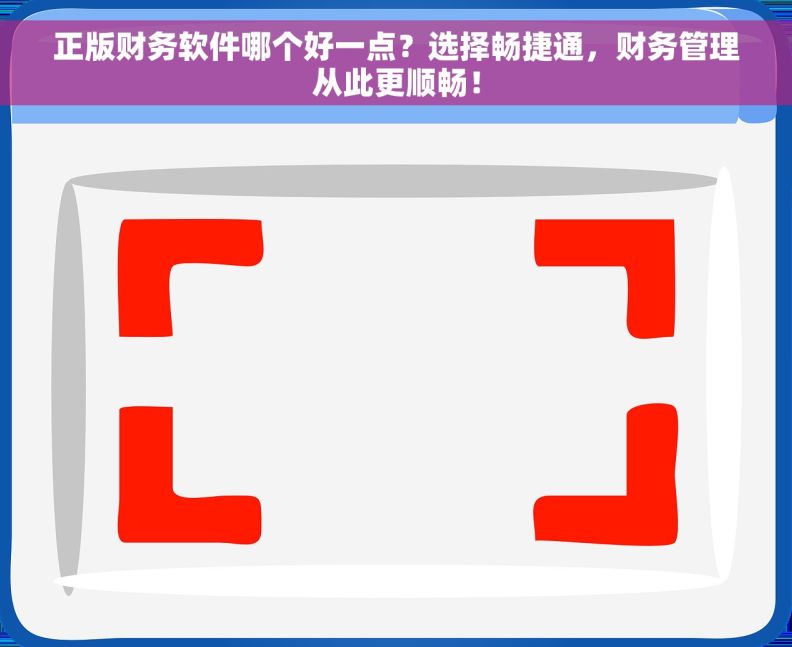 正版财务软件哪个好一点？选择畅捷通，财务管理从此更顺畅！