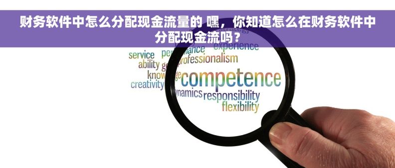 财务软件中怎么分配现金流量的 嘿,你知道怎么在财务软件中分配现金流吗? 财务软件中怎么分配现金流量的 嘿,你知道怎么在财务软件中分配现金流吗?
