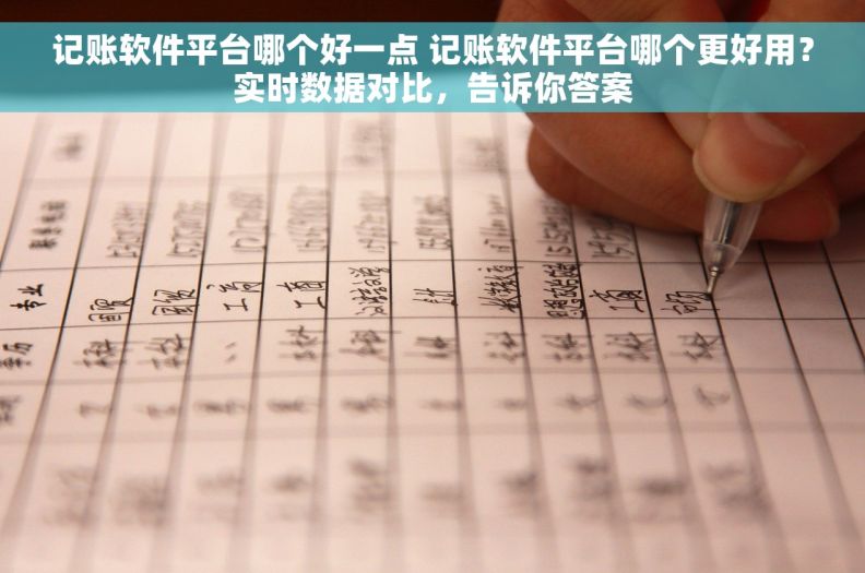 记账软件平台哪个好一点 记账软件平台哪个更好用？实时数据对比，告诉你答案