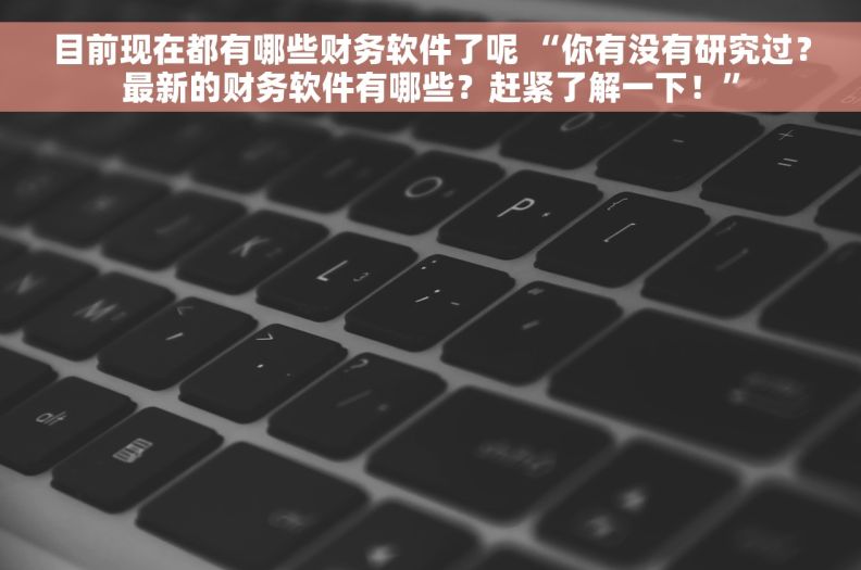 目前现在都有哪些财务软件了呢 “你有没有研究过？最新的财务软件有哪些？赶紧了解一下！”