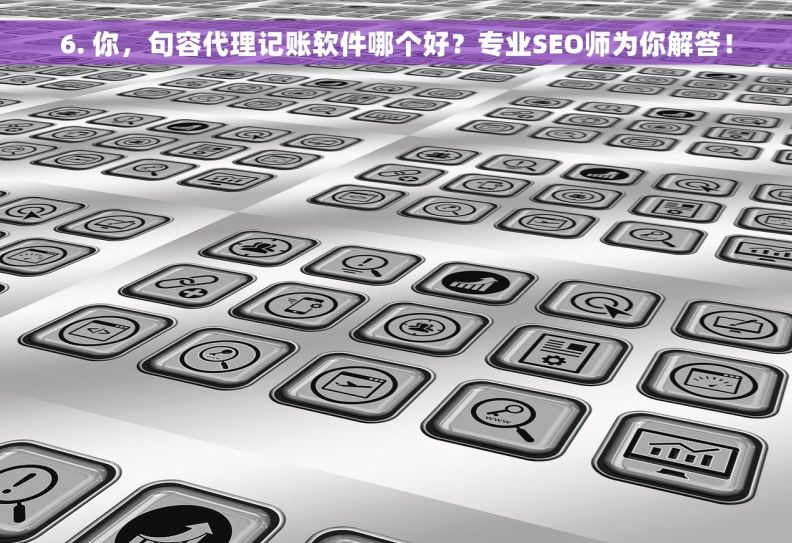 6. 你，句容代理记账软件哪个好？专业SEO师为你解答！