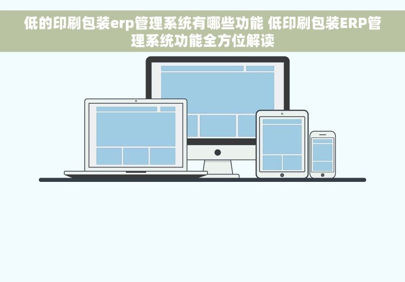低的印刷包装erp管理系统有哪些功能 低印刷包装ERP管理系统功能全方位解读