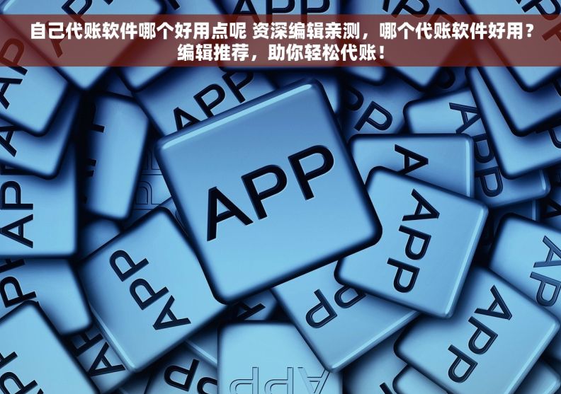 自己代账软件哪个好用点呢 资深编辑亲测，哪个代账软件好用？编辑推荐，助你轻松代账！