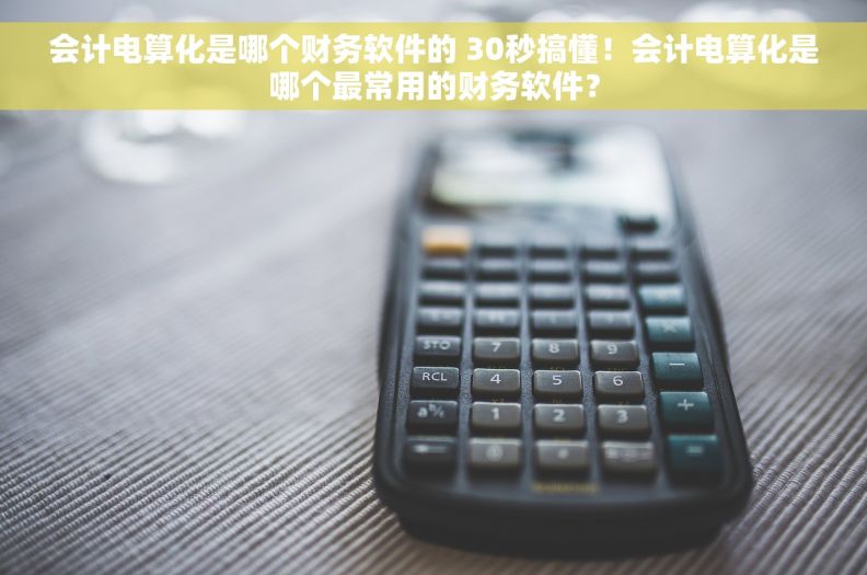 会计电算化是哪个财务软件的 30秒搞懂！会计电算化是哪个最常用的财务软件？