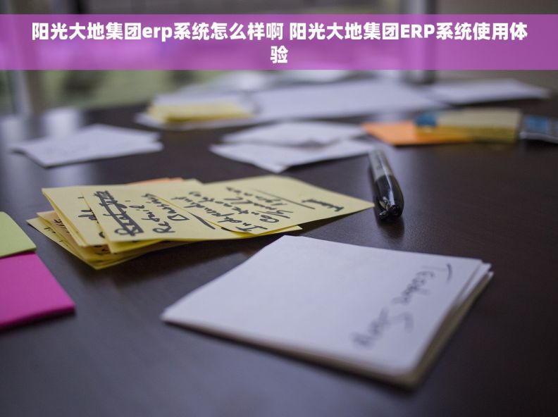阳光大地集团erp系统怎么样啊 阳光大地集团ERP系统使用体验