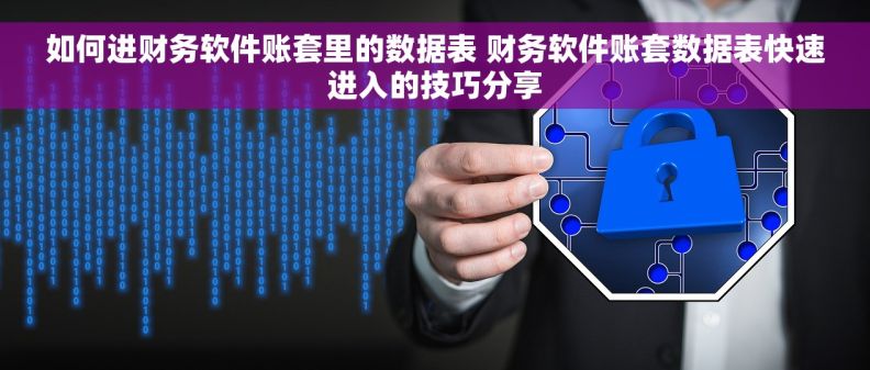 如何进财务软件账套里的数据表 财务软件账套数据表快速进入的技巧分享