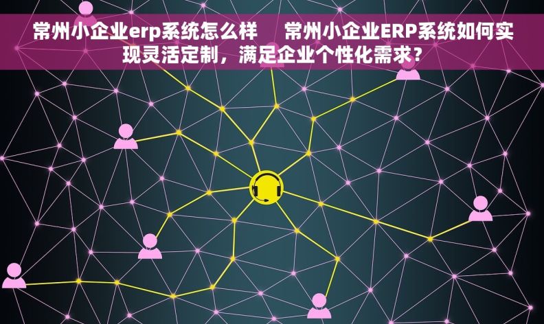 常州小企业erp系统怎么样     常州小企业ERP系统如何实现灵活定制，满足企业个性化需求？