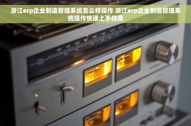 浙江erp企业制造管理系统怎么样操作 浙江erp企业制造管理系统操作快速上手指南