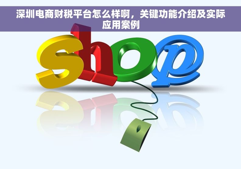 深圳电商财税平台怎么样啊，关键功能介绍及实际应用案例