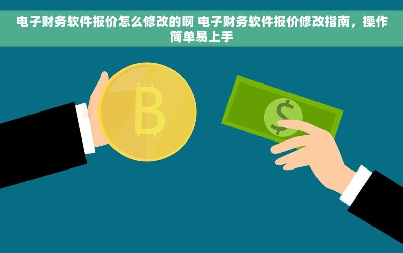 电子财务软件报价怎么修改的啊 电子财务软件报价修改指南，操作简单易上手