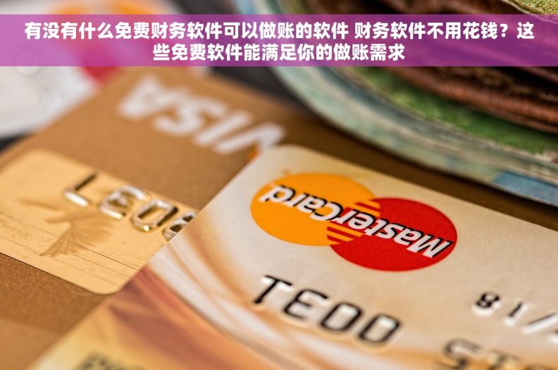 有没有什么免费财务软件可以做账的软件 财务软件不用花钱？这些免费软件能满足你的做账需求