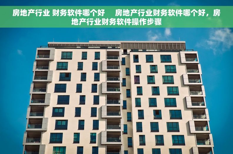 房地产行业 财务软件哪个好     房地产行业财务软件哪个好，房地产行业财务软件操作步骤