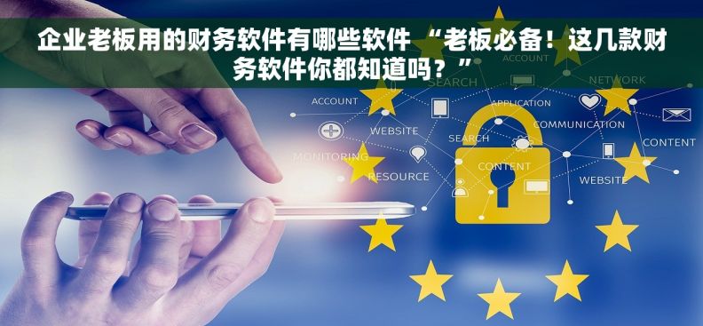 企业老板用的财务软件有哪些软件 “老板必备！这几款财务软件你都知道吗？”
