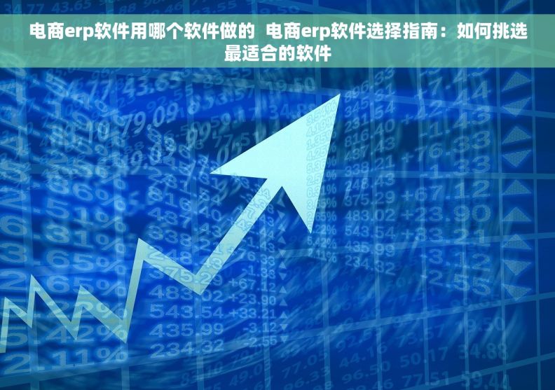 电商erp软件用哪个软件做的  电商erp软件选择指南：如何挑选最适合的软件
