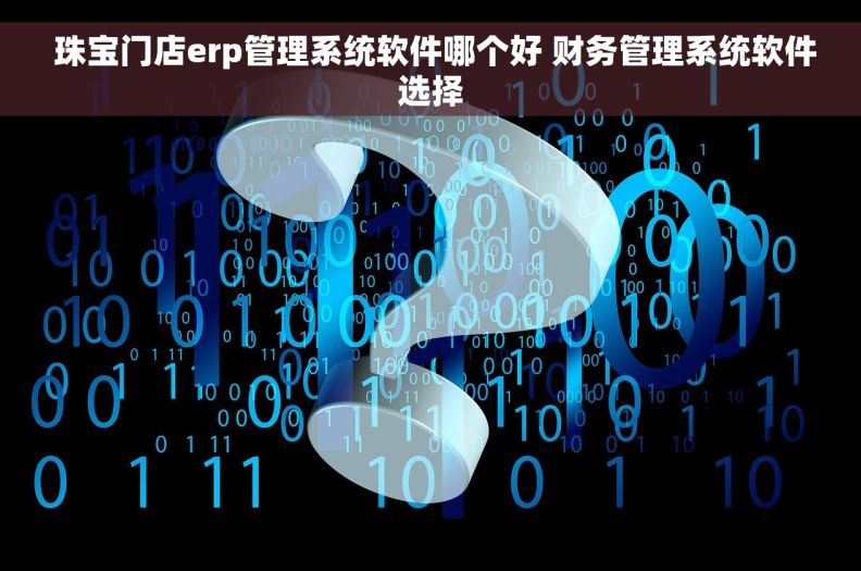  珠宝门店erp管理系统软件哪个好 财务管理系统软件选择