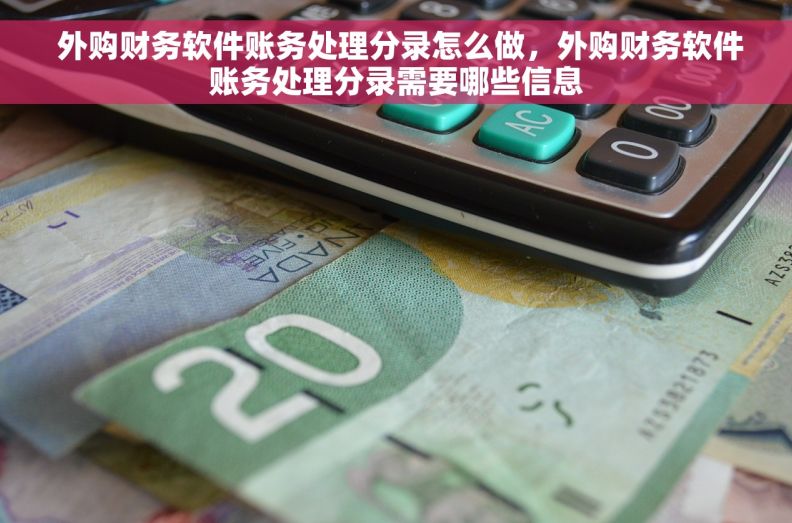  外购财务软件账务处理分录怎么做，外购财务软件账务处理分录需要哪些信息