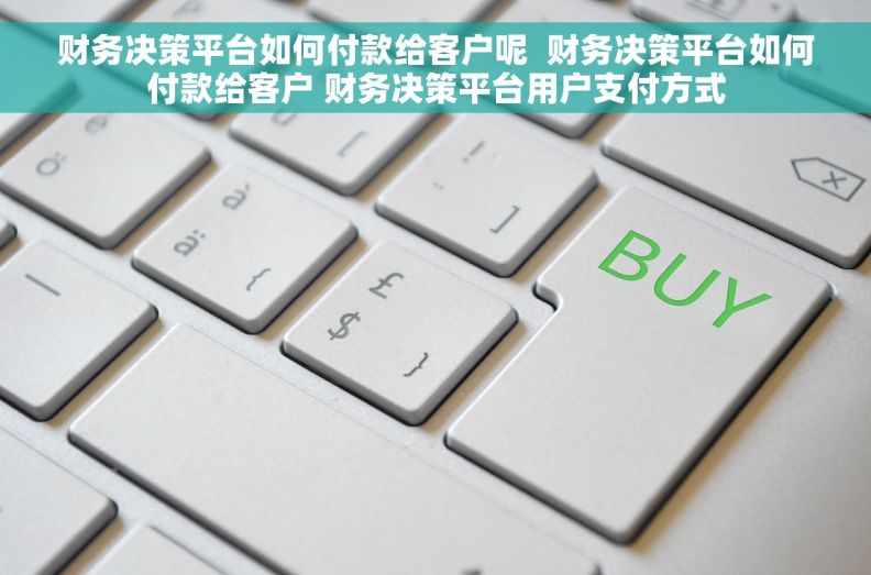 财务决策平台如何付款给客户呢  财务决策平台如何付款给客户 财务决策平台用户支付方式