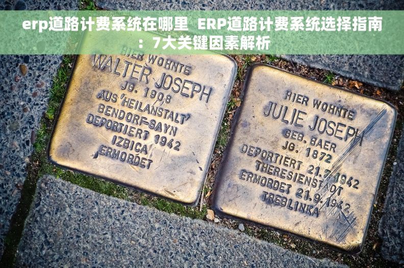 erp道路计费系统在哪里  ERP道路计费系统选择指南：7大关键因素解析