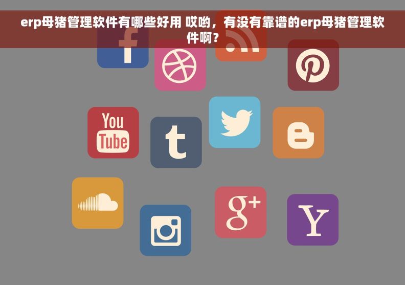 erp母猪管理软件有哪些好用 哎哟，有没有靠谱的erp母猪管理软件啊？