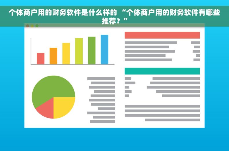 个体商户用的财务软件是什么样的 “个体商户用的财务软件有哪些推荐？”