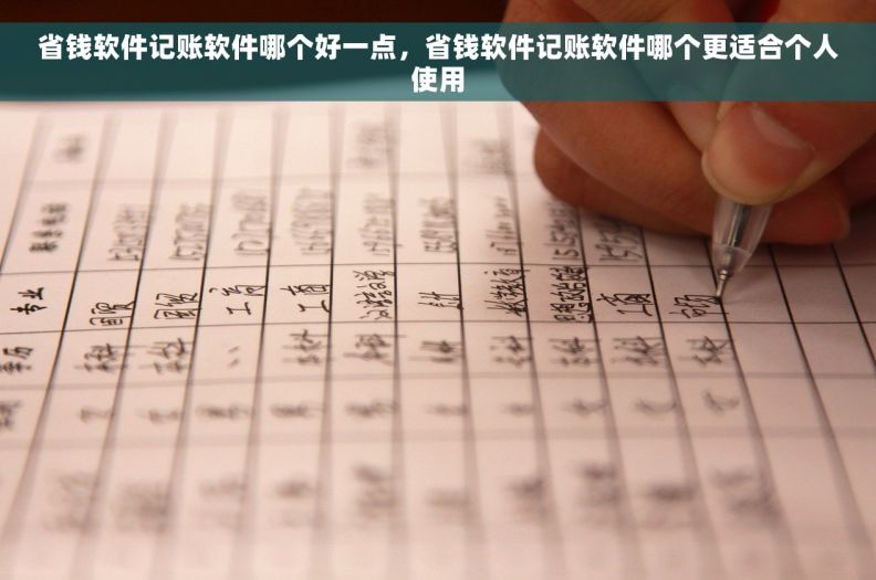 省钱软件记账软件哪个好一点，省钱软件记账软件哪个更适合个人使用