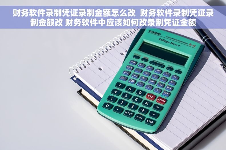 财务软件录制凭证录制金额怎么改  财务软件录制凭证录制金额改 财务软件中应该如何改录制凭证金额
