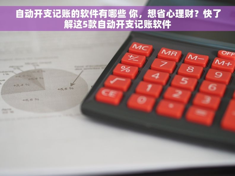 自动开支记账的软件有哪些 你，想省心理财？快了解这5款自动开支记账软件