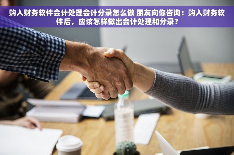 购入财务软件会计处理会计分录怎么做 朋友向你咨询：购入财务软件后，应该怎样做出会计处理和分录？