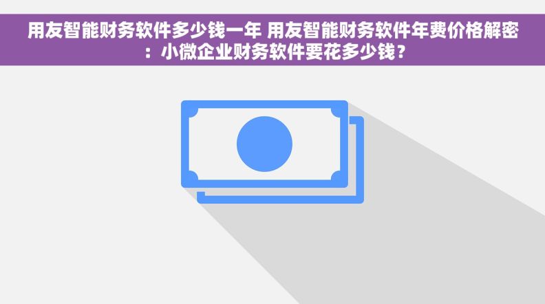 用友智能财务软件多少钱一年 用友智能财务软件年费价格解密：小微企业财务软件要花多少钱？