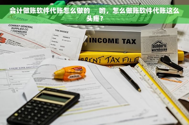 会计做账软件代账怎么做的     哟，怎么做账软件代账这么头疼？