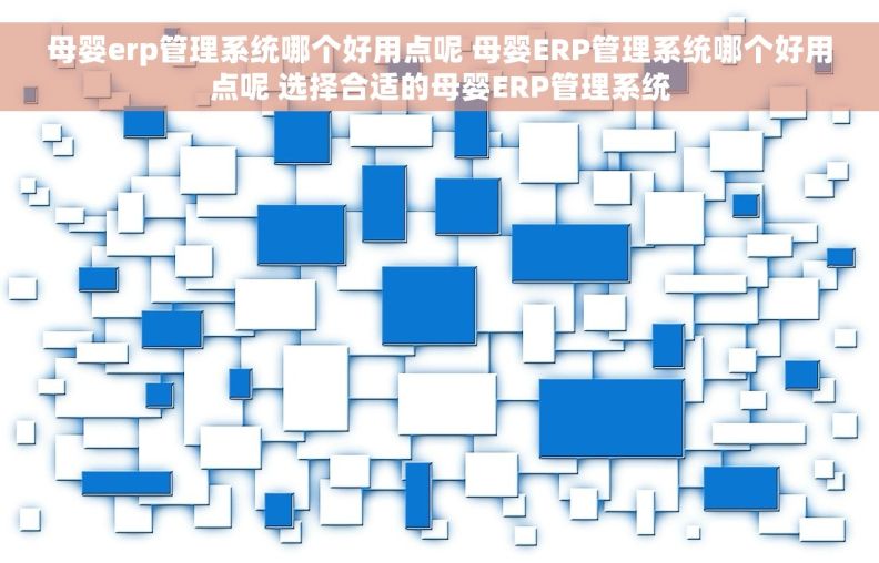 母婴erp管理系统哪个好用点呢 母婴ERP管理系统哪个好用点呢 选择合适的母婴ERP管理系统