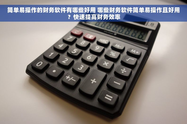 简单易操作的财务软件有哪些好用 哪些财务软件简单易操作且好用？快速提高财务效率