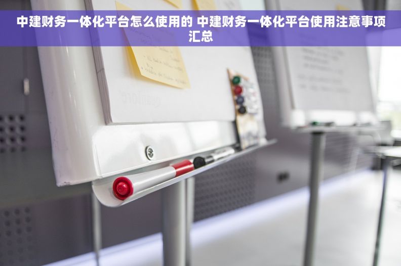 中建财务一体化平台怎么使用的 中建财务一体化平台使用注意事项汇总