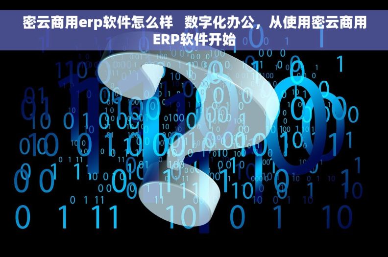 密云商用erp软件怎么样   数字化办公，从使用密云商用ERP软件开始