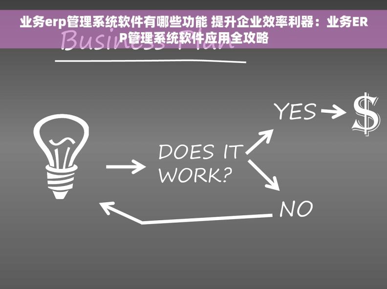 业务erp管理系统软件有哪些功能 提升企业效率利器：业务ERP管理系统软件应用全攻略