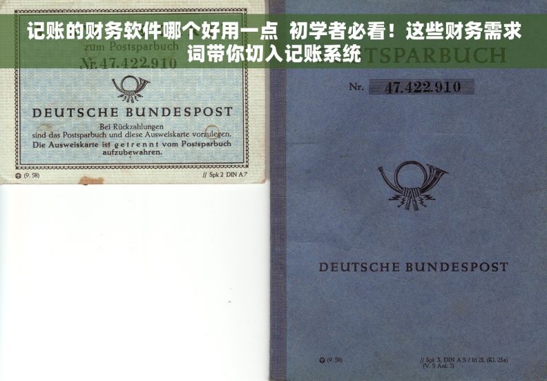 记账的财务软件哪个好用一点  初学者必看！这些财务需求词带你切入记账系统