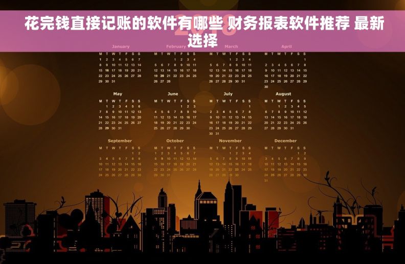  花完钱直接记账的软件有哪些 财务报表软件推荐 最新选择
