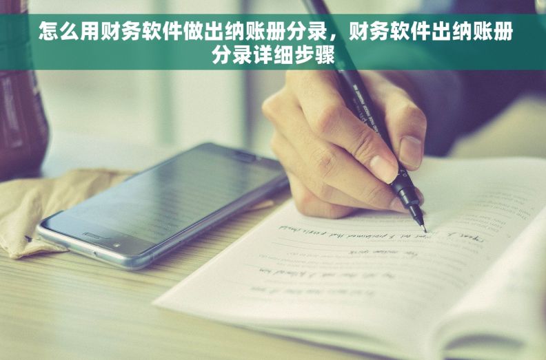  怎么用财务软件做出纳账册分录，财务软件出纳账册分录详细步骤