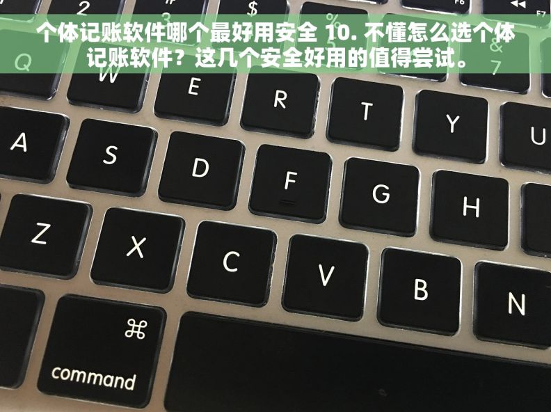 个体记账软件哪个最好用安全 10. 不懂怎么选个体记账软件？这几个安全好用的值得尝试。
