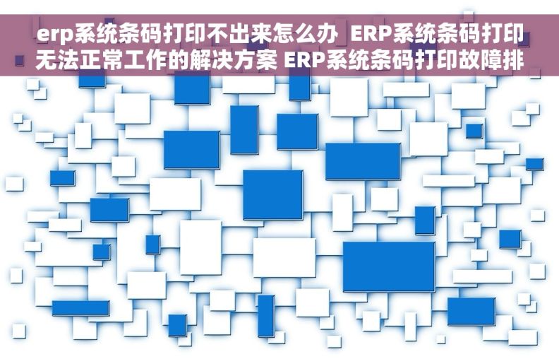 erp系统条码打印不出来怎么办 ERP系统条码打印无法正常工作的解决方案 ERP系统条码打印故障排除方法 erp系统条码打印不出来怎么办 ERP系统条码打印无法正常工作的解决方案 ERP系统条码打印故障排除方法