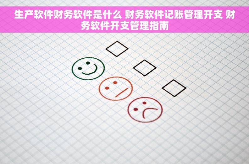 生产软件财务软件是什么 财务软件记账管理开支 财务软件开支管理指南