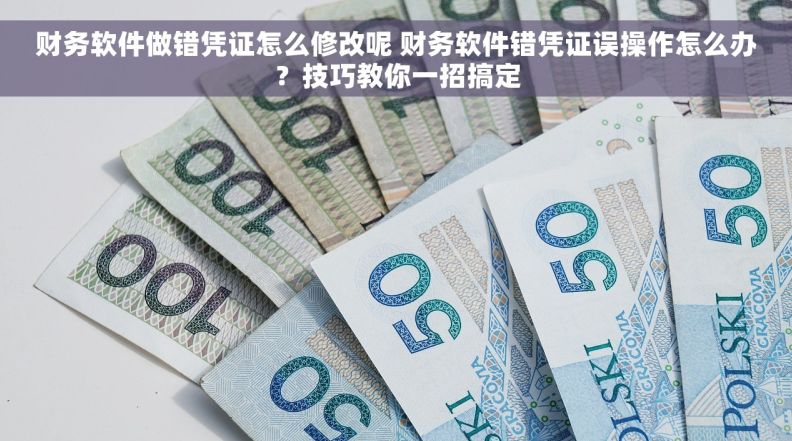 财务软件做错凭证怎么修改呢 财务软件错凭证误操作怎么办？技巧教你一招搞定