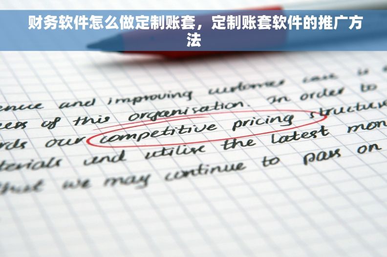  财务软件怎么做定制账套，定制账套软件的推广方法