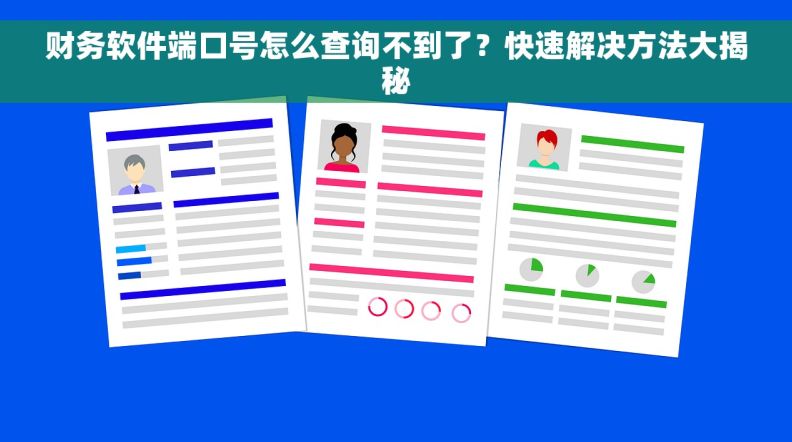 财务软件端口号怎么查询不到了？快速解决方法大揭秘